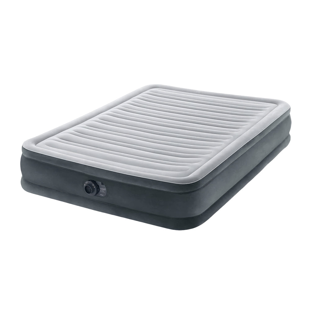 Dura-Beam Deluxe Comfort Plush Twin Air Mattress with Built-in Pump