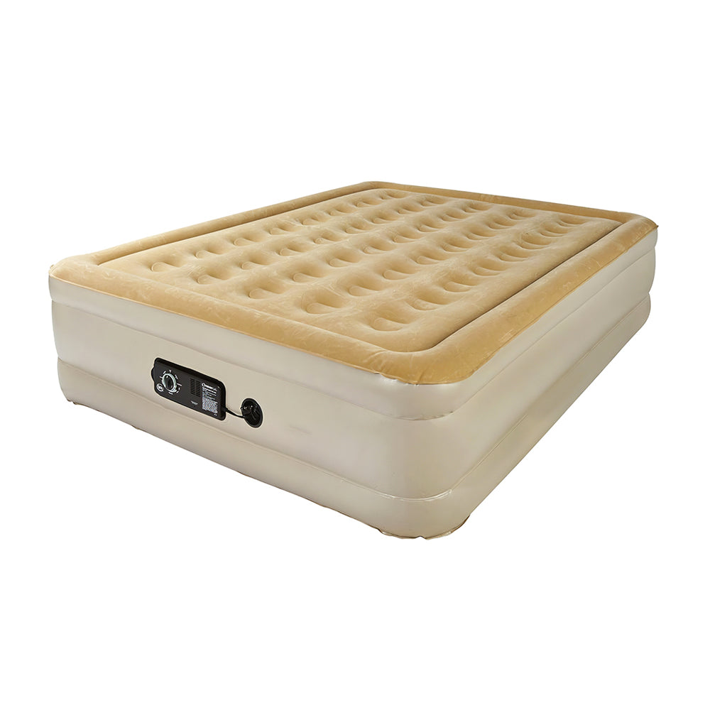 Raised Twin Air Mattress with NeverFlat Pump, 18" | Heavy Duty, Self-Inflating