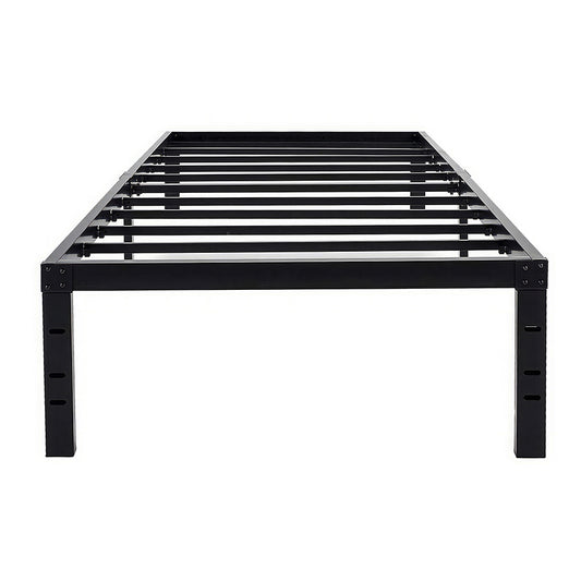 18" Heavy Duty Bed Frame, Reinforced Platform, Noise-Free, Easy Assembly