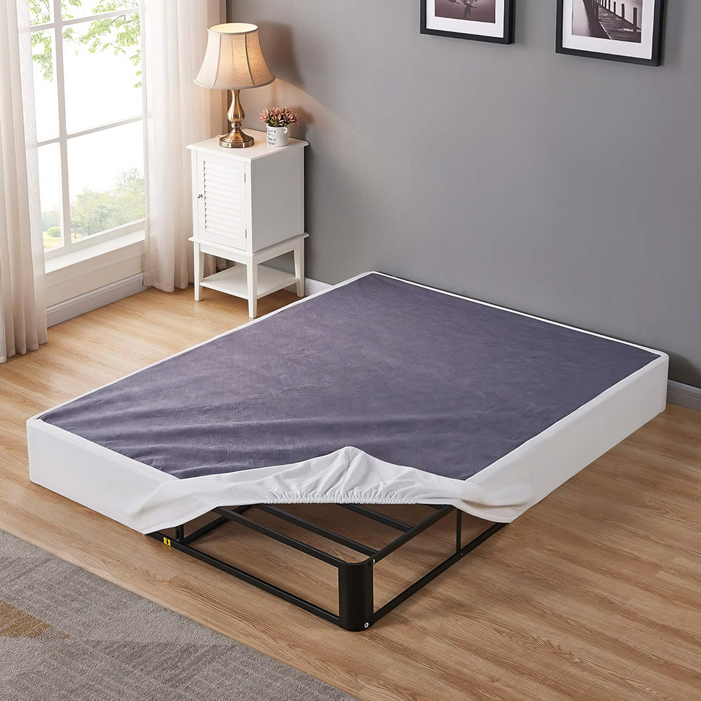 10" Mattress Box Spring with Metal Foundation, Twin XL, Easy Assembly