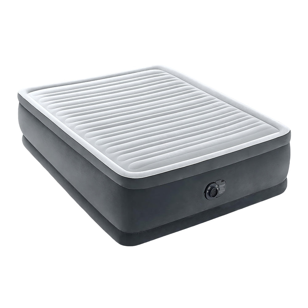 Dura-Beam Deluxe Comfort Plush Twin Air Mattress with Built-in Pump