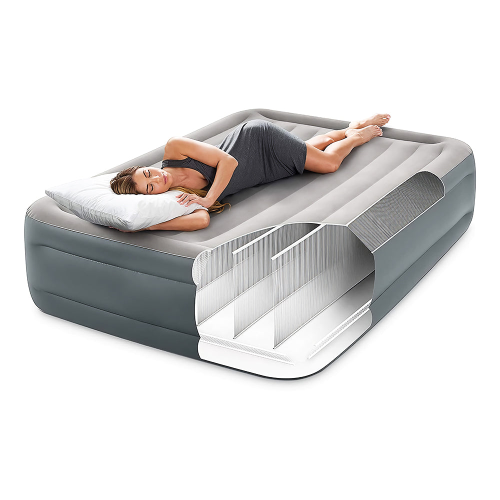 Dura-Beam Plus Queen Air Mattress with Built-in Pump, 18" Height