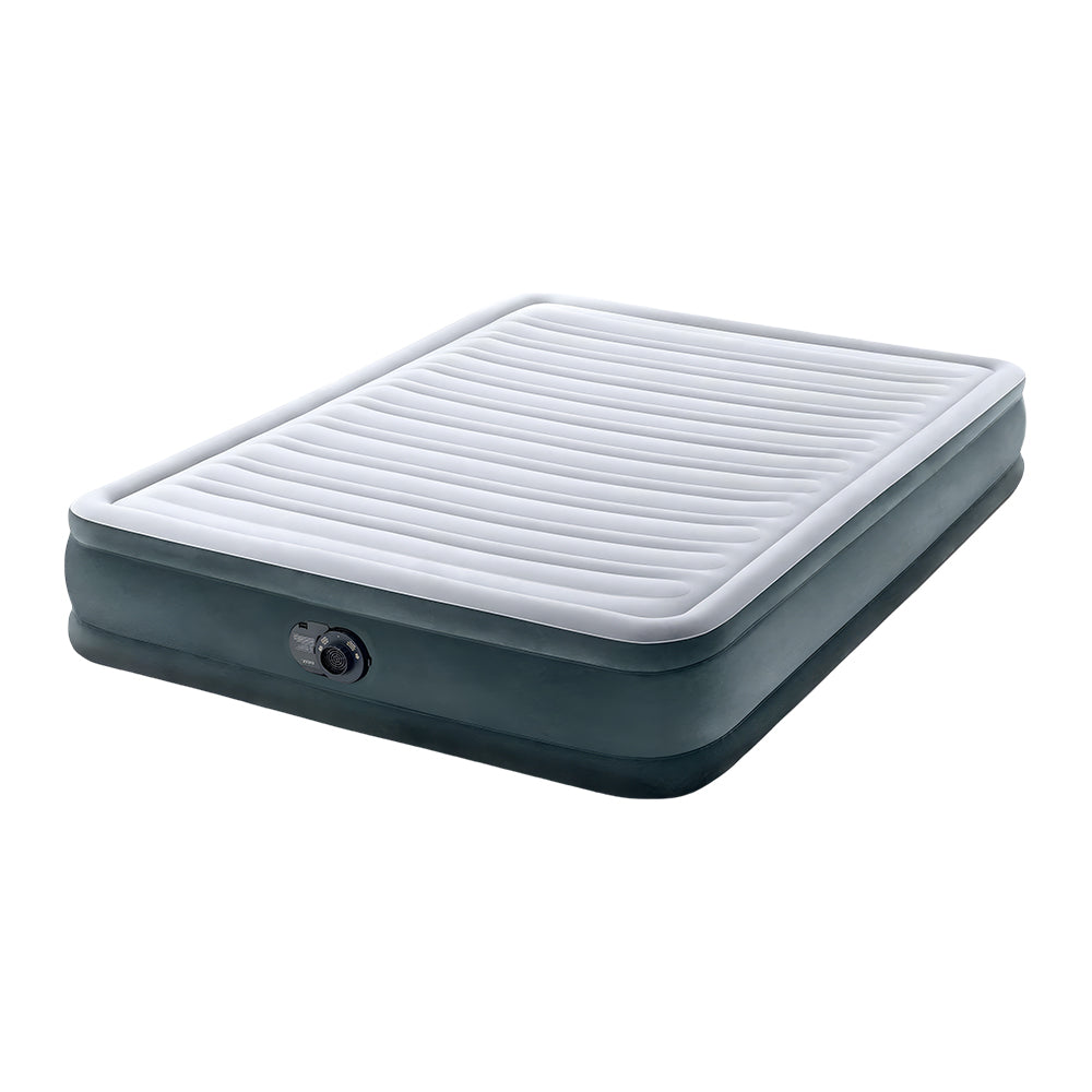Dura-Beam Deluxe Comfort Plush Twin Air Mattress with Built-in Pump