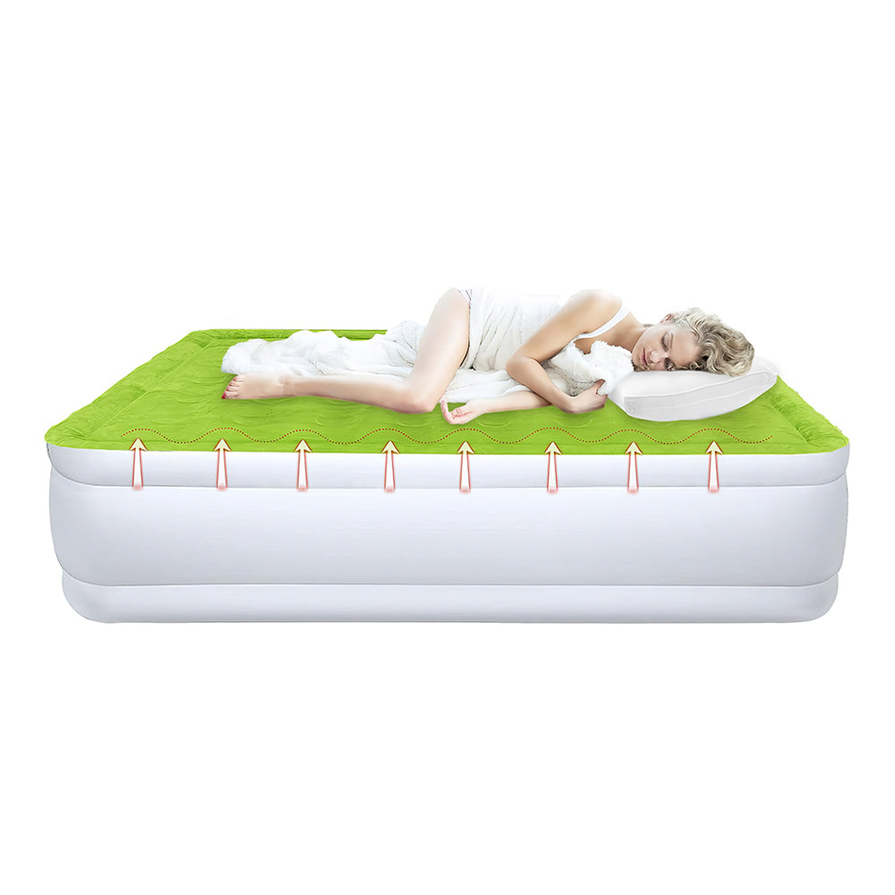 Queen Air Mattress with Built-in Pump, 18" Raised Inflatable Bed