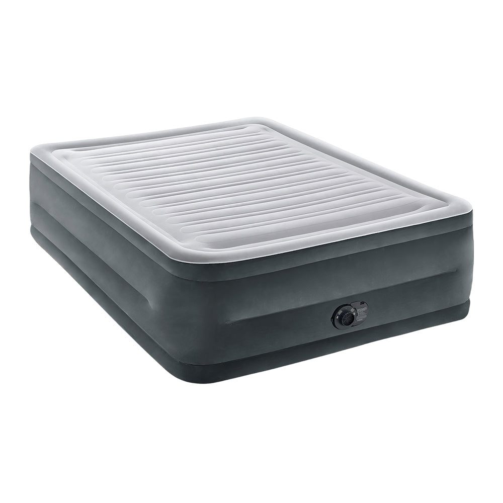 Dura-Beam Deluxe Comfort Plush Twin Air Mattress with Built-in Pump