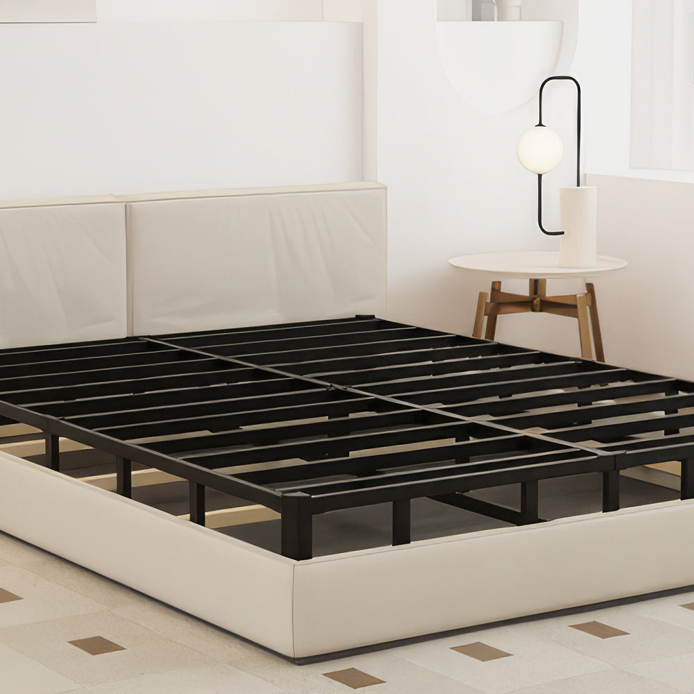 Queen Size 2" Low Profile Box Spring, Heavy Duty Metal Bed Base, Noise-Free